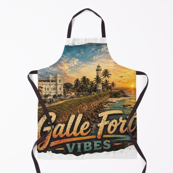 Item preview, Galle Fort Vibes – Vintage Coastal Lighthouse Sri Lanka T-Shirt Design designed and sold by GooniSL.