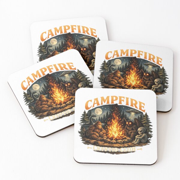 Item preview, Campfire Cryptid Club Cozy Forest Legends designed and sold by StickyGuys.