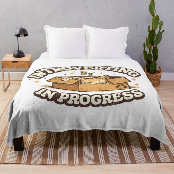 Item preview, Funny Autism, Introverting In Progress Funny Cat Introvert Retro designed and sold by graphic-genie.