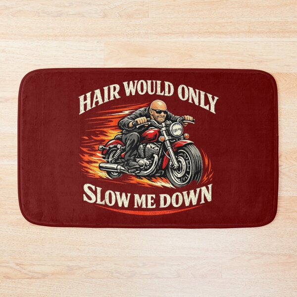 Item preview, Hair Would Only Slow Me Down Funny Bald Head Humor for Men designed and sold by miuukiuu.