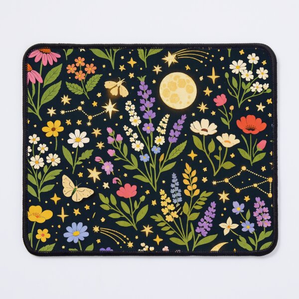 Item preview, Celestial Wildflower Night Garden Pattern designed and sold by StickyGuys.