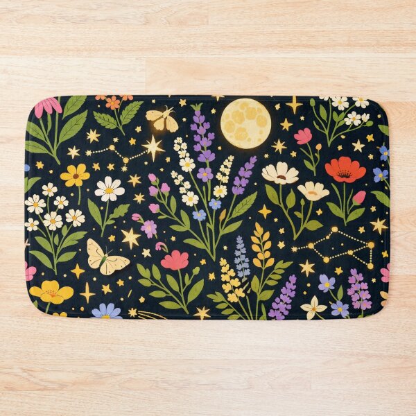 Item preview, Celestial Wildflower Night Garden Pattern designed and sold by StickyGuys.