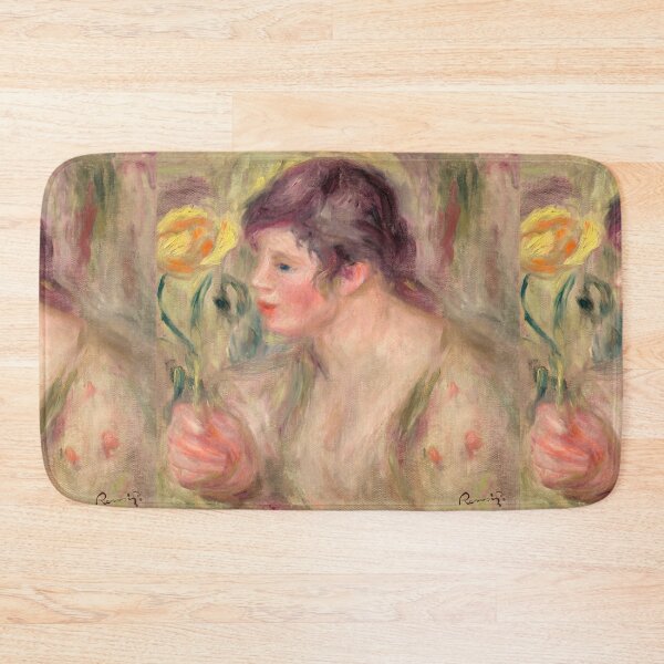 Item preview, Young Woman Holding a Yellow Rose designed and sold by artofuniverse.
