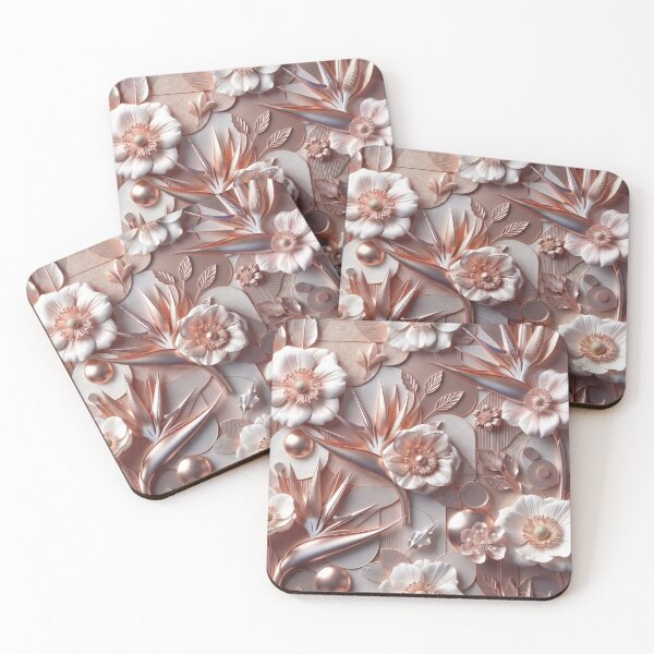 Item preview, Textured Neutral Floral Seamless Pattern designed and sold by IntelliMindDesigns.