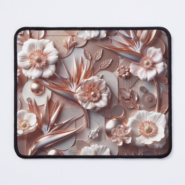 Item preview, Textured Neutral Floral Seamless Pattern designed and sold by IntelliMindDesigns.