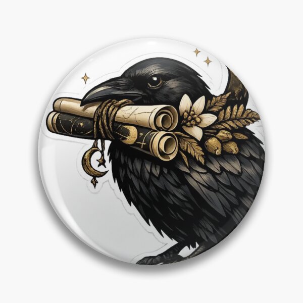 Item preview, Midnight Raven Botanist Gothic Nature Study designed and sold by StickyGuys.