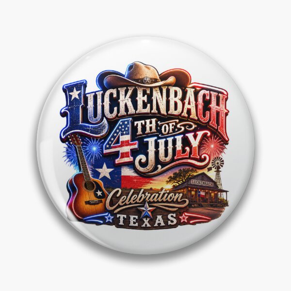 Item preview, Luckenbach Celebration 4th of July  designed and sold by Combat Skies.