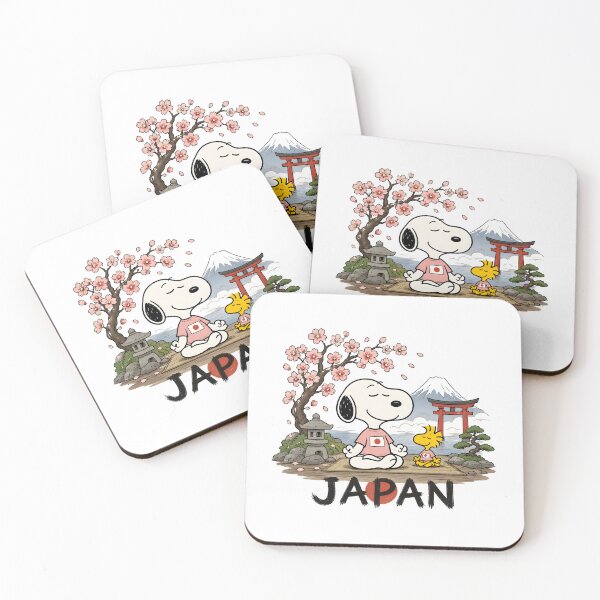 Item preview, Snoopy And Woodstock In Japan – Cherry Blossom Onsen Meditation designed and sold by Har-vee.