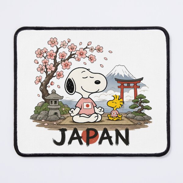 Item preview, Snoopy And Woodstock In Japan – Cherry Blossom Onsen Meditation designed and sold by Har-vee.