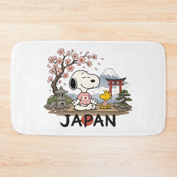 Artikelvorschau, Snoopy und Woodstock in Japan – Kirschblüten-Onsen-Meditation entworfen und verkauft von Har-vee.