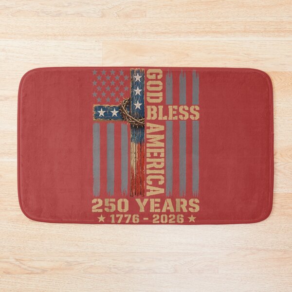 Item preview, God Bless America Christian Cross Flag 250 Years 1776 2026_4 designed and sold by melodycook.