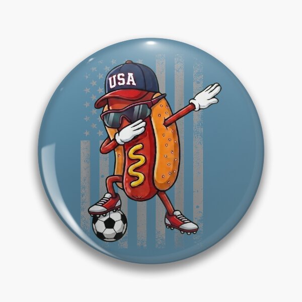 Item preview, Hot Dog Dabbing Funny Soccer Boys Girls Kids Men & Women designed and sold by miuukiuu.