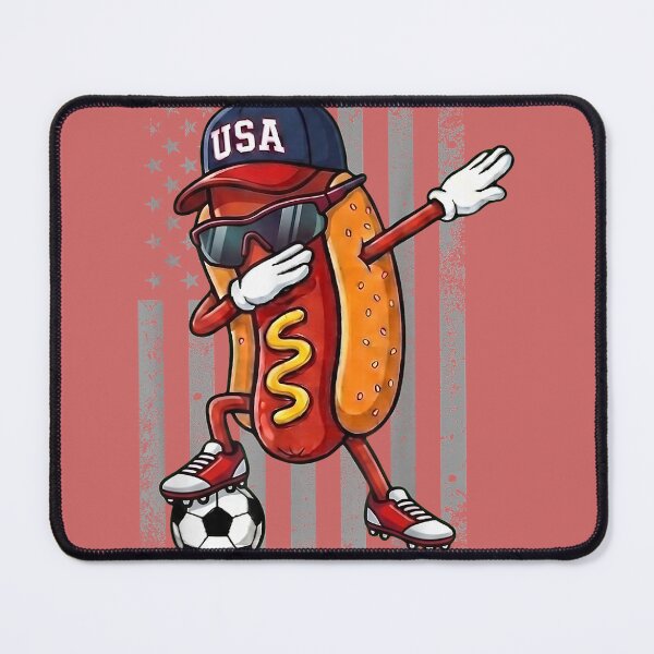 Item preview, Hot Dog Dabbing Funny Soccer Boys Girls Kids Men & Women designed and sold by miuukiuu.