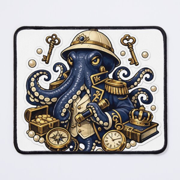 Item preview, Royal Octopus Curiosity Society Vintage Explorer designed and sold by StickyGuys.
