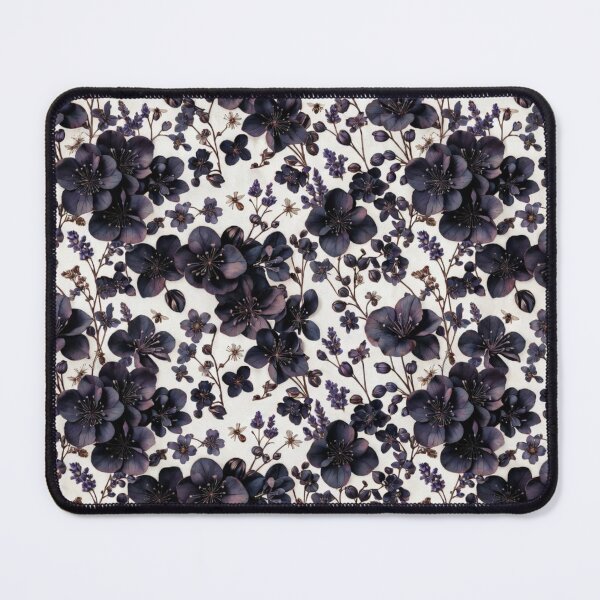 Item preview, Abstract Black and White Floral Pattern designed and sold by IntelliMindDesigns.