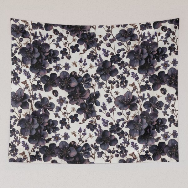 Item preview, Abstract Black and White Floral Pattern designed and sold by IntelliMindDesigns.