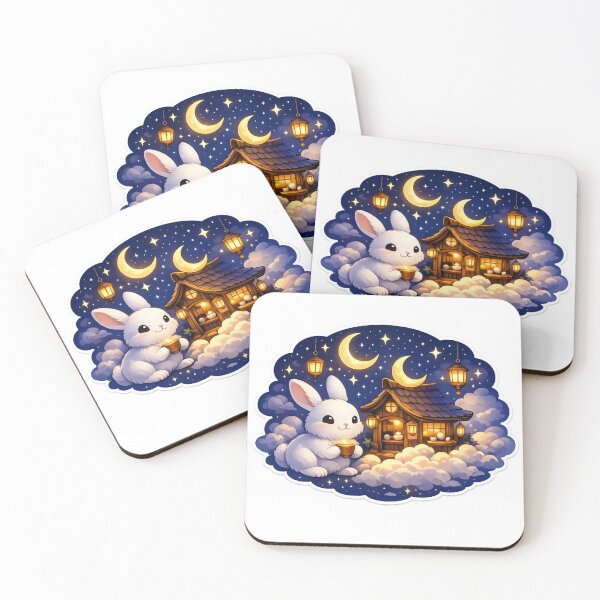 Item preview, Moon Rabbit Tea House Cozy Fantasy Escape designed and sold by StickyGuys.