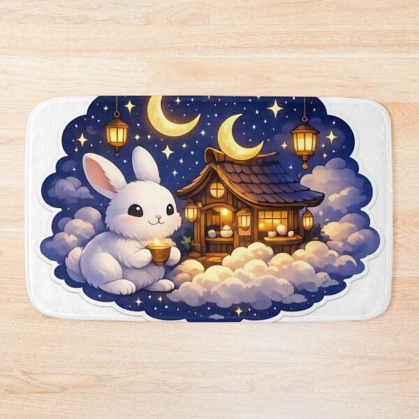 Item preview, Moon Rabbit Tea House Cozy Fantasy Escape designed and sold by StickyGuys.