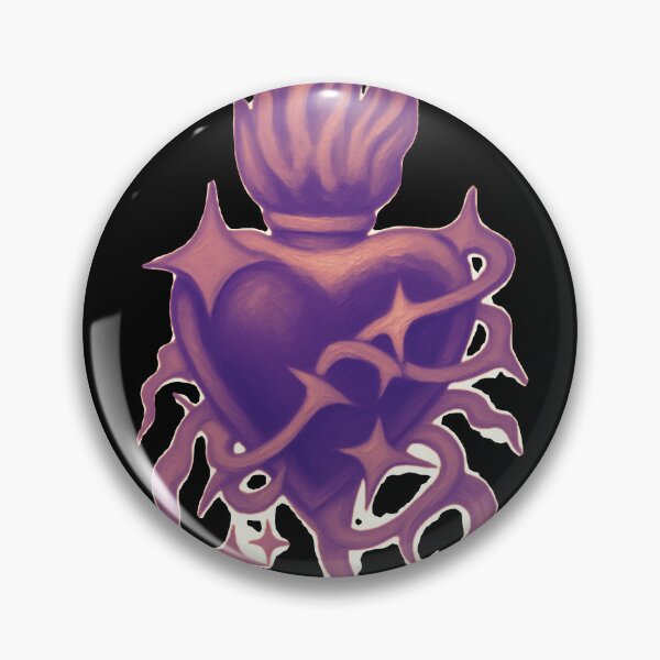 Item preview, Metallic Bronze Copper Sacred Heart Cyberpunk Art designed and sold by Ideniquo.
