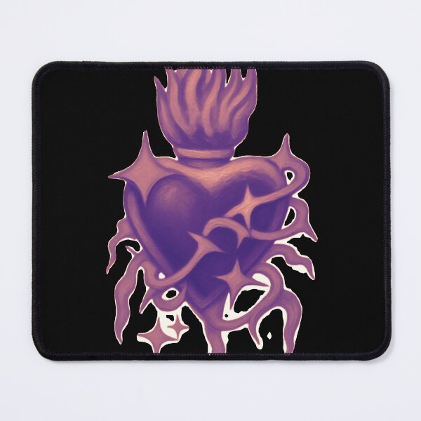 Item preview, Metallic Bronze Copper Sacred Heart Cyberpunk Art designed and sold by Ideniquo.
