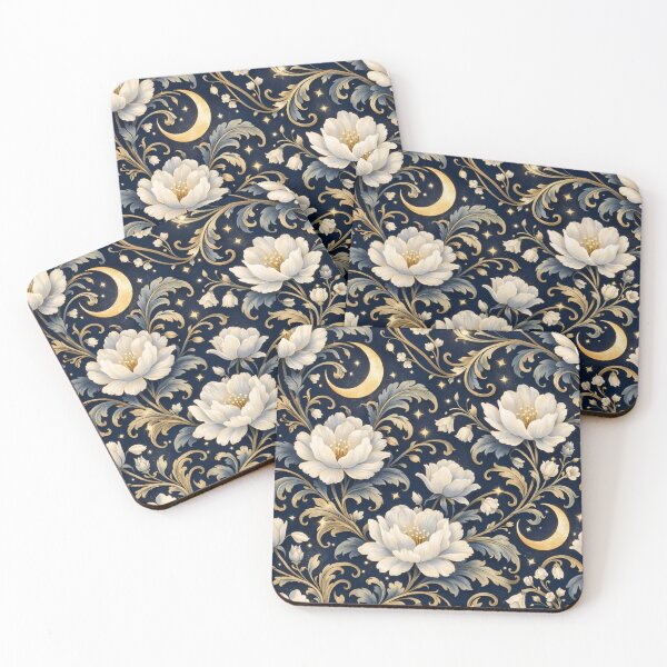 Item preview, Art Nouveau Midnight Bloom Pattern designed and sold by StickyGuys.