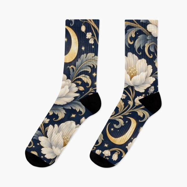 Item preview, Art Nouveau Midnight Bloom Pattern designed and sold by StickyGuys.