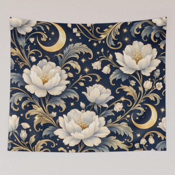 Item preview, Art Nouveau Midnight Bloom Pattern designed and sold by StickyGuys.
