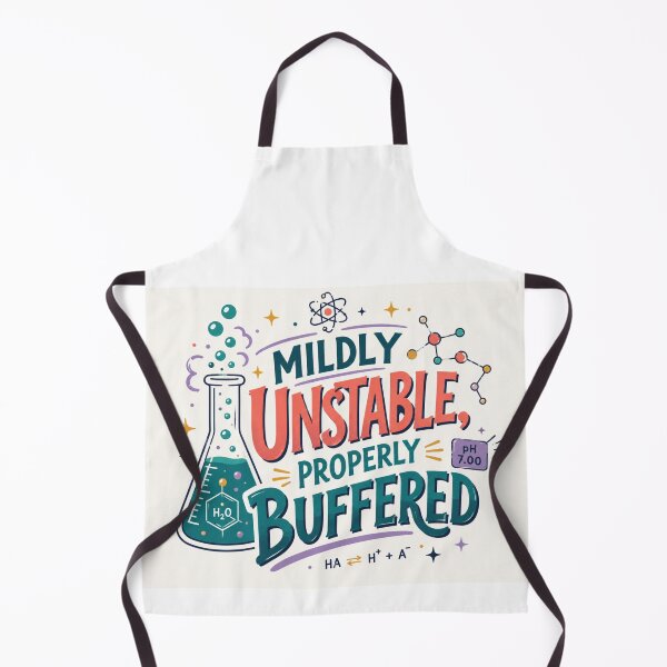 Item preview, Mildly unstable Properly buffered Chemistry teacher Pun designed and sold by Lab Legend.