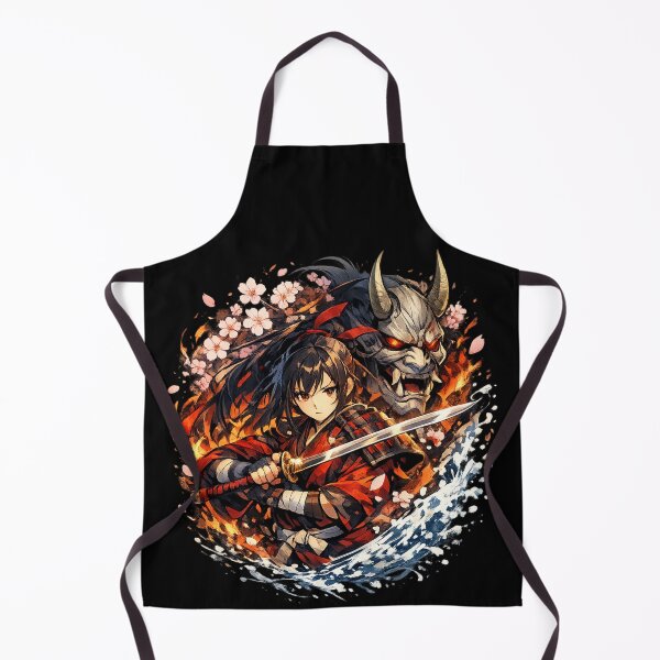 Item preview, Samurai Spirit & Oni Guardian – Japanese Warrior Anime Art designed and sold by Dreamy fantasy design.