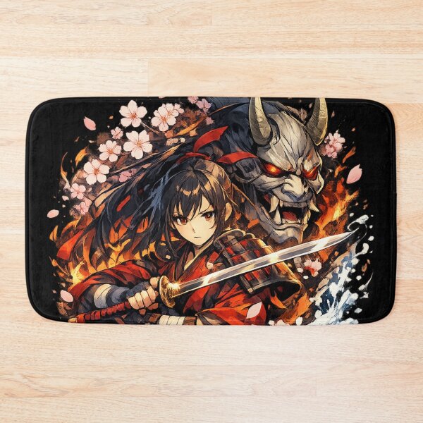 Item preview, Samurai Spirit & Oni Guardian – Japanese Warrior Anime Art designed and sold by Dreamy fantasy design.