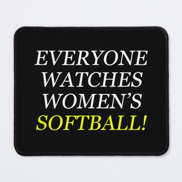 Item preview, Everyone Watches Womens Softball Bold Typography Sports Fan Game Day Shirt designed and sold by RuperDelois.