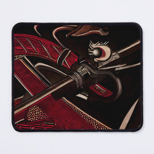 Item preview, Dark Crimson Arc Crossed Katana Lash Eye Maze Panel Speed Yokai Art designed and sold by YugenWorkshop.