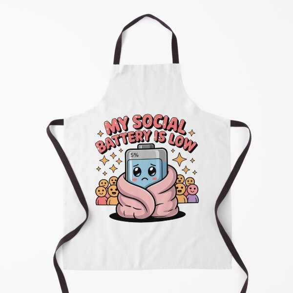 Item preview, Funny Autism, My Social Battery Is Low Funny Introvert Pastel Retro designed and sold by graphic-genie.
