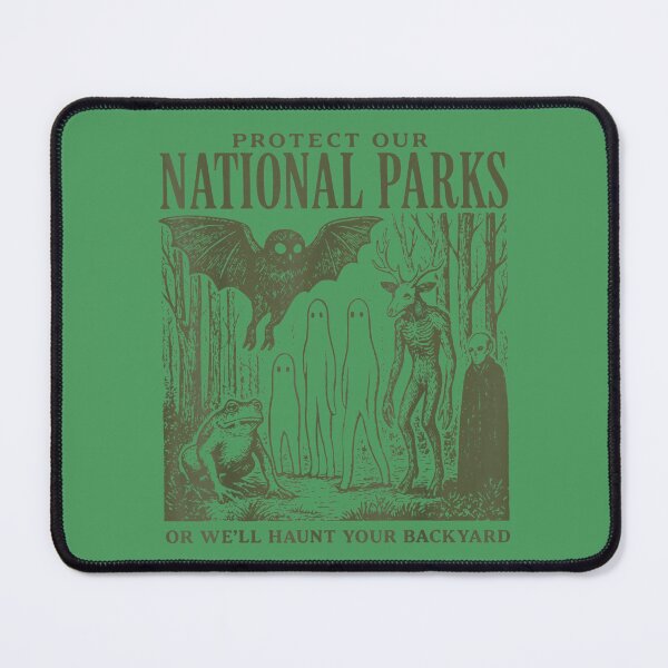 Item preview, Retro Folk Horror National Park Spooky Ghost Graphic designed and sold by AliesKaruta.