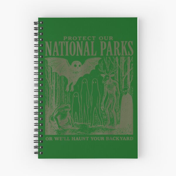 Item preview, Retro Folk Horror National Park Spooky Ghost Graphic designed and sold by AliesKaruta.