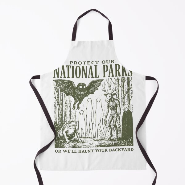 Item preview, Retro Folk Horror National Park Spooky Ghost Graphic designed and sold by AliesKaruta.