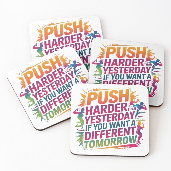 Item preview, Push harder than yesterday designed and sold by nimmitrends.