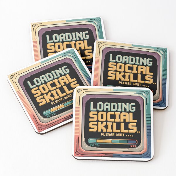 Item preview, Funny Autism, Loading Social Skills Retro Pixel Computer Screen Introvert designed and sold by graphic-genie.