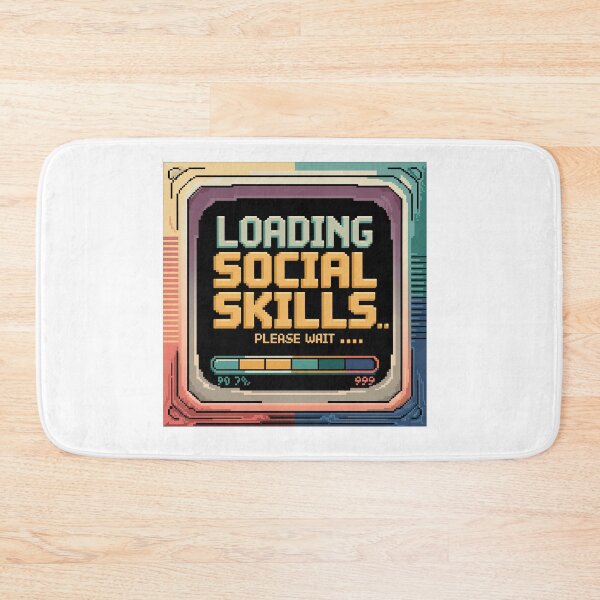 Item preview, Funny Autism, Loading Social Skills Retro Pixel Computer Screen Introvert designed and sold by graphic-genie.
