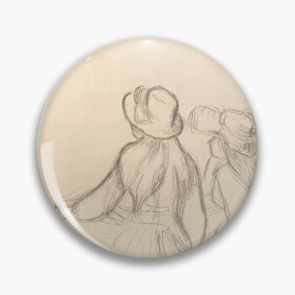 Item preview, Two Women Seated in Bonnets Sketch designed and sold by artofuniverse.