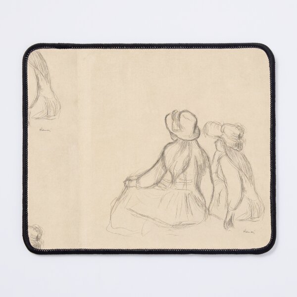 Item preview, Two Women Seated in Bonnets Sketch designed and sold by artofuniverse.