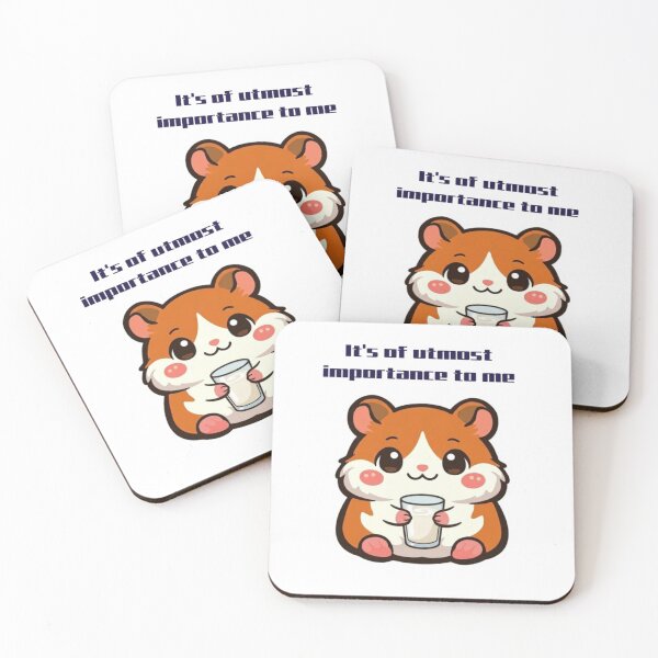 Item preview, Cute Kitten Drinking Milk – “It’s of Utmost Importance to Me” Funny Kawaii Cat Design designed and sold by PrintforDesign.