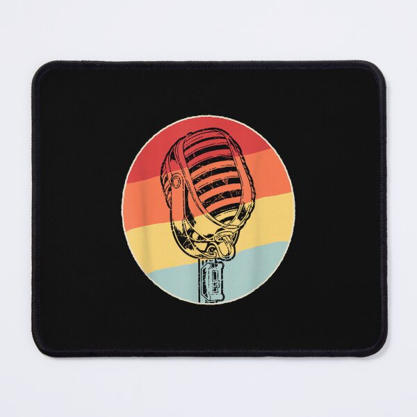 Aperçu de l'œuvre Microphone audio rétro vintage créée et vendue par AnnUWatts.