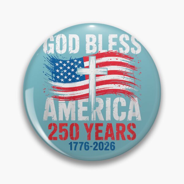Item preview, God Bless America 1776 2026 250 Years Christian Cross Flag designed and sold by meilcannb.