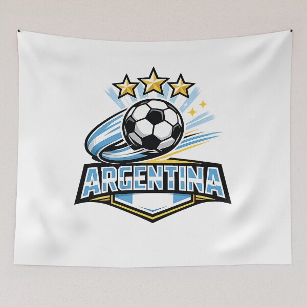Item preview, Argentina Soccer Three Stars World Cup 2026 Fan designed and sold by CherryStarMX.
