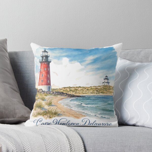 Item preview, Cape Henlopen Lighthouse Delaware Sunset Silhouette State Park designed and sold by JIGUWORLD.