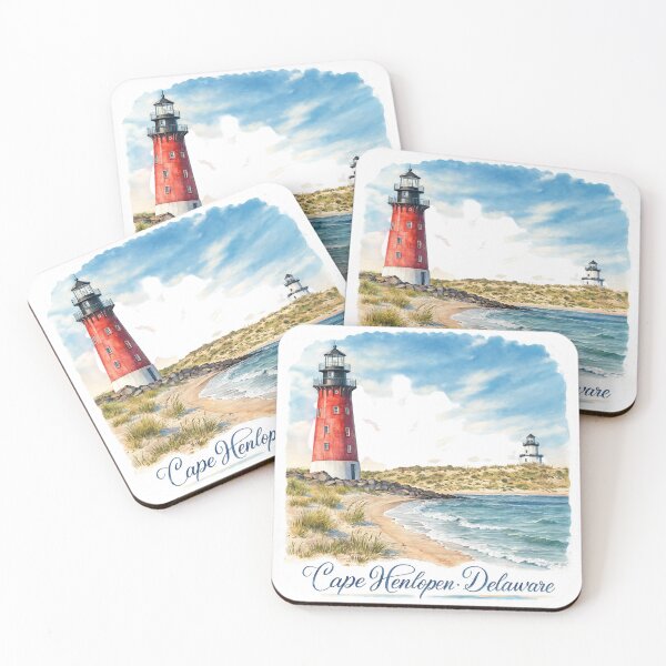 Item preview, Cape Henlopen Lighthouse Delaware Sunset Silhouette State Park designed and sold by JIGUWORLD.