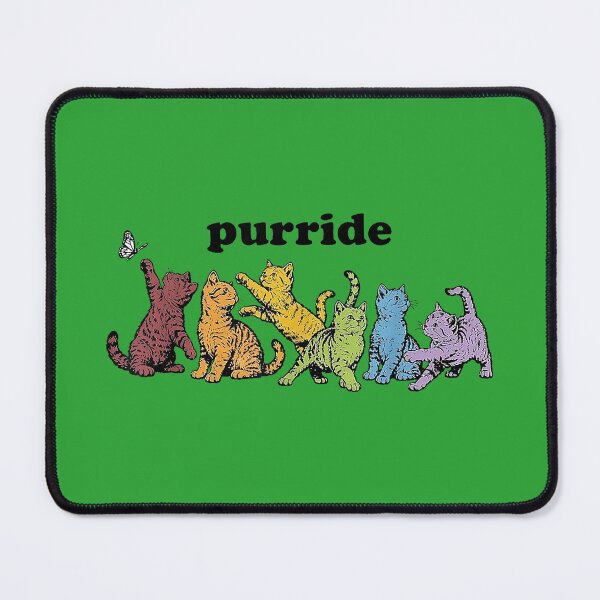 Item preview, Purride Rainbow Cats LGBTQ Pride Colorful Kittens Butterfly designed and sold by melodycook.