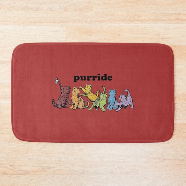 Item preview, Purride Rainbow Cats LGBTQ Pride Colorful Kittens Butterfly designed and sold by melodycook.