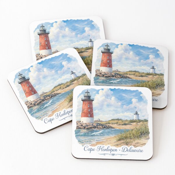 Item preview, Cape Henlopen Lighthouse Delaware Sunset Silhouette State Park designed and sold by JIGUWORLD.